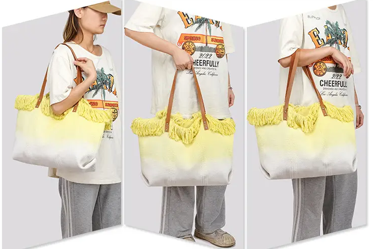 Bulk Large Capacity Canvas Beach Bag for Resort and Travel - Model FX17 Professional Presentation